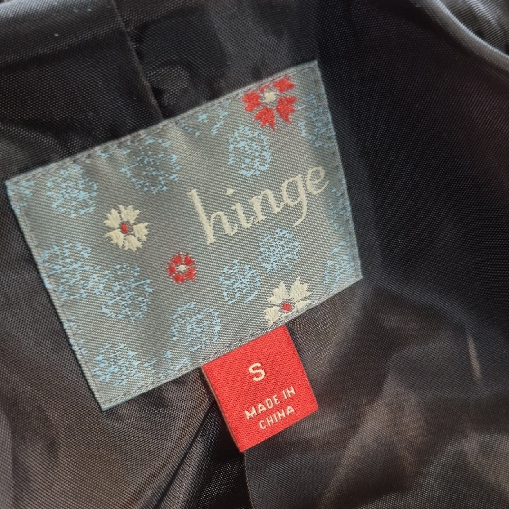 Hinge Brown Wool Blend Cropped Jacket - image 8